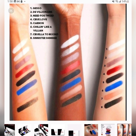 MAC Disney Cruella eyeshadow palette